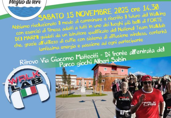 15 Novembre 2025 WALKLAB® Emozioni in Movimento® a FORTE dei MARMI!